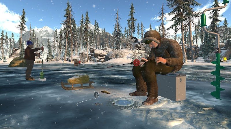 Ice fishing game. Catch bass. preview